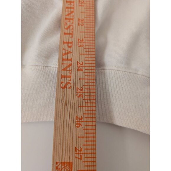 Vintage Cardinal Floral Sweatshirt Womens Size Large White Red Columbus Zoo - Picture 10 of 10